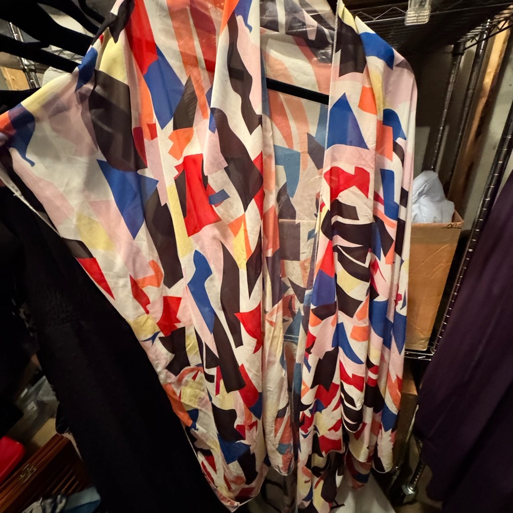 Colorful Geometric Patterned kimono